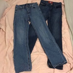 Lot of 2 size 14 slim boy jeans.